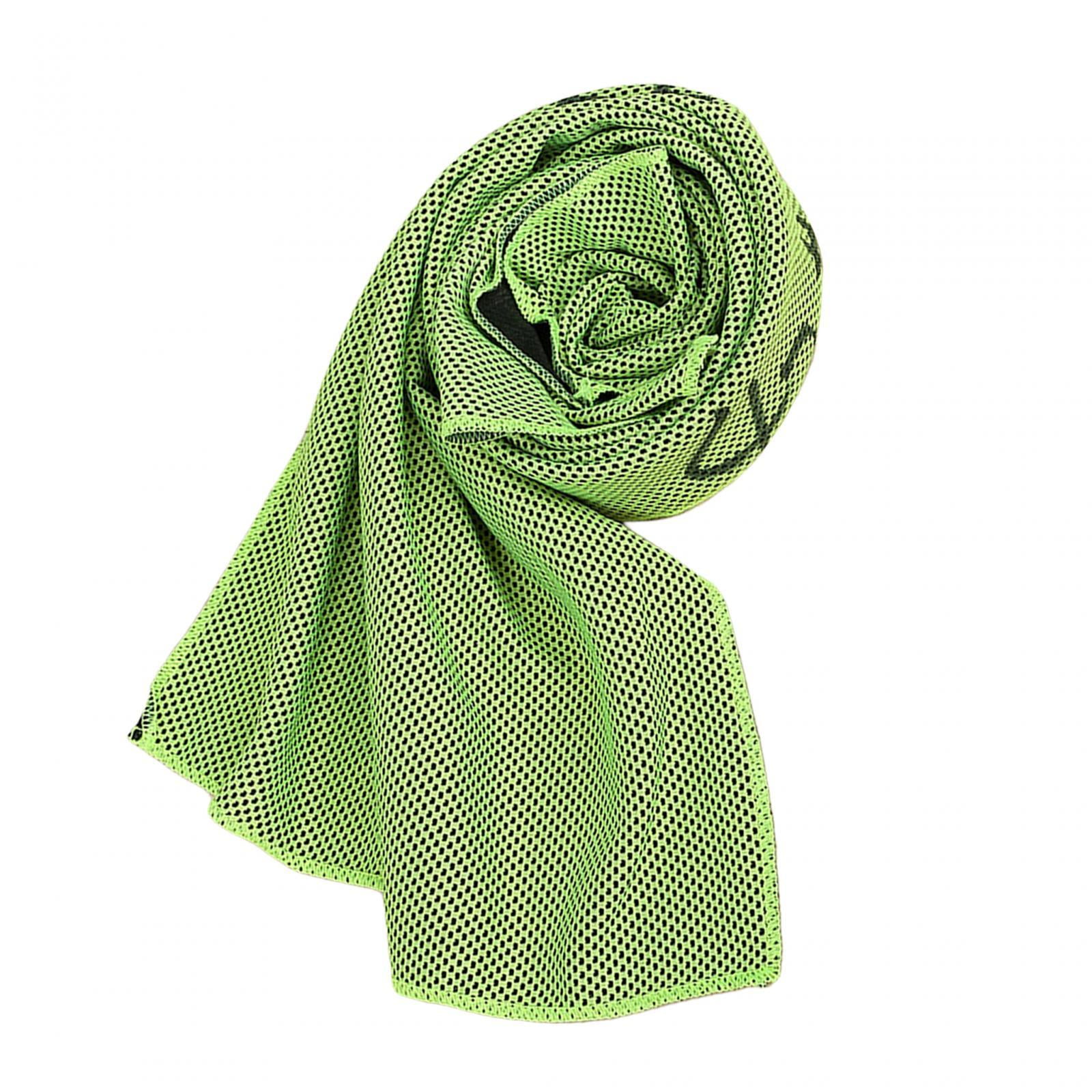 Magideal - Toalla De Enfriamiento Toalla Para El Sudor, Alivio De Enfriamiento Instantáneo De Secado Rápido, Toalla, Toalla Fría Toalla De Hielo Para Viajes Clim Verde