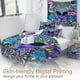 thumbnail image 4 of Moon Wolf Bedding Green Watercolor Forest Wolf Landscape Duvet Cover Sets 3 Pieces Wild Animal Bedding Set, 4 of 5