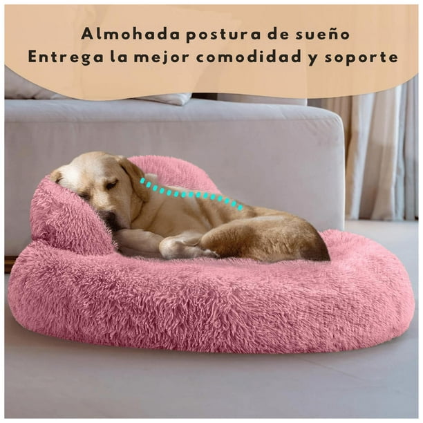 Cama Mascota Grande Yep Perro XL Antiestrés Y Ronquido rosa Lider