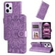 thumbnail image 1 of Funda tipo cartera FOXDOCK para Xiaomi Poco X5 Pro 5G , diseño girasol en relieve, cuero PU, cierre magnético, soporte y tarjetero, 1 of 5