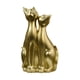 thumbnail image 1 of Pareja Gato Estatuas Animales Escultura Escritorio Kitty Figuras Resina Figuras Aureate, 1 of 5