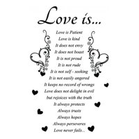 Rienda Libre Graphics - Decomural Love Is Heart Ws-42958