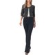 thumbnail image 2 of INSPIRE CHIC Chaquetas de Jean de Mezclilla Recortadas sin Cuello de Manga 3/4 para Mujer Gris Oscuro M, 2 of 6