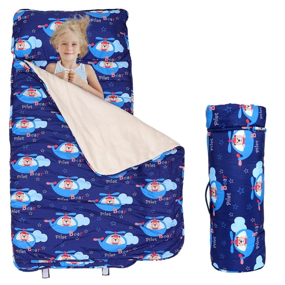 Colchoneta para siesta Orrhomi 53x21 cm Azul - Osito Pequeño
