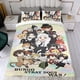 thumbnail image 4 of Bungou Stray Dogs Conjunto de sábanas temático, trío de piezas, cómodo y amigable con la piel, diseño único, regalo de decoración para el hogar para familiares, amigos y fans,173cm *218cm, 4 of 6