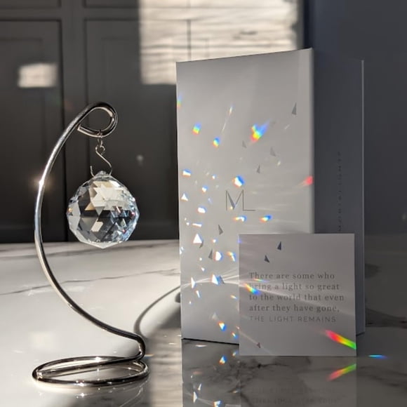 Sympathy Gift Memorialight - Máquina para hacer arcoíris de mesa con cristal