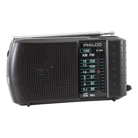 Radio Portátil Philco Am/Fm Incluye Audífonos Icx-40