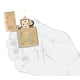 thumbnail image 5 of Mechero de bolsillo Zippo, diseño de alas de libélula, latón pulido, 5 of 6