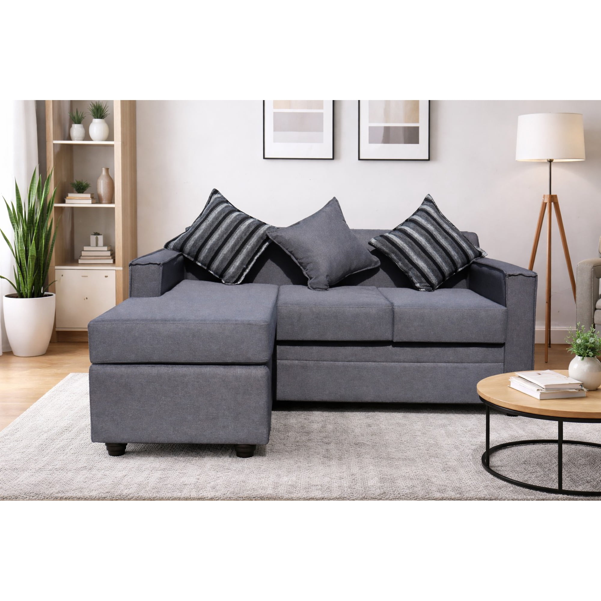 Almore - Seccional Croacia Reversible Gris