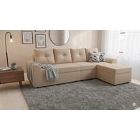Deco Outlet Gm - Seccional Modular Bruselas 4.1 Felpa Beige