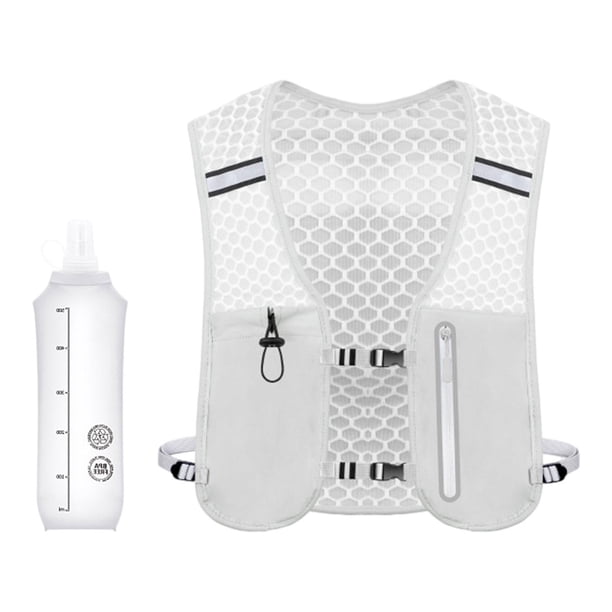 Chaleco Para Correr Resistente Y Ligero Para Mujeres Y Hombres, Ideal Para Actividades Al Aire Libre, Senderismo Y Ciclismo, Color Gris.