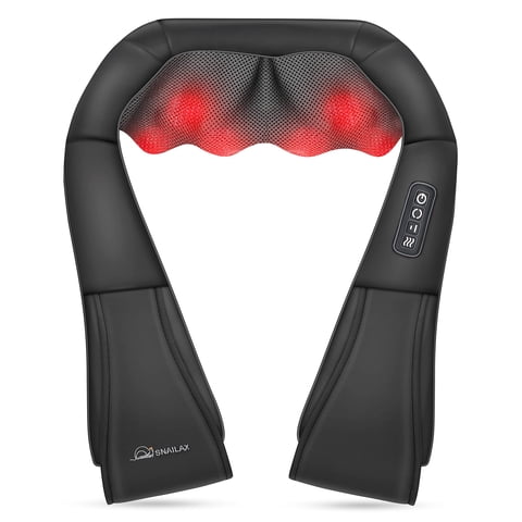 Masajeador Snailax Shiatsu Para Cuello Y Hombros Con Masaje 3D Con Calor
