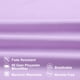 thumbnail image 4 of REGALWOVEN 1800 Microfibra Transpirable Fundas de Almohada con Cremallera Juego de 2, No Estándar Violeta 14"x20", 4 of 8