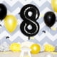 thumbnail image 4 of Globos de aluminio negros, decoraciones digitales para fiestas de cumpleaños, globos digitales, 4 of 6