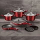 thumbnail image 3 of Bateria De Cocina 11 Pzs Metallic Burgubdy Edition Antiadherente, 3 of 5