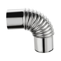 Ioensy - Codo De Ventilación Para Calentador De Agua A Gas, Conducto De Humos, Accesorio Resistente Para Máquina De Calentamiento De Agua