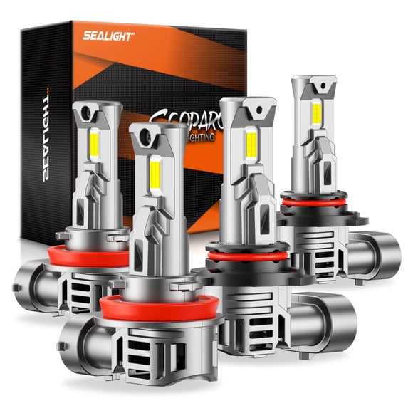 Bombillas SEALIGHT 9005/H11 100000 lm Pack de 4