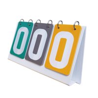 Magideal - Aletas De Puntuación De Mesa Marcador Deportivo Múltiple Tarjetas De Puntuación Manual De 3 Dígitos Marcador Multiusos Tablero De Puntuación Portátil