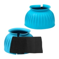 Ioensy - 2 Piezas De Botas De Cascabel Para Caballos, Con Cierre De Velcro Para Correr, Senderismo, Senderismo, De Goma, Envoltura Rápida, Talla S, 7,6 X 7,6 X 8,8 Cm