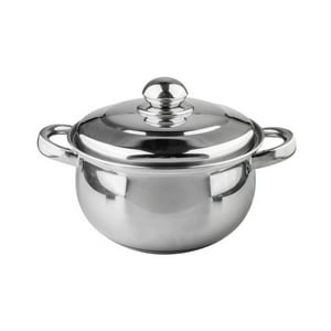 Wolfen - Cacerola 3,5Lt 20X11Cm Acero Inoxidable Gris