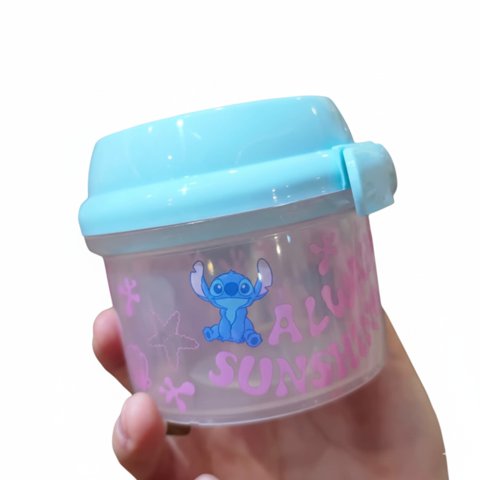 Genérico - Porta Snack Infantil Azul 280Ml