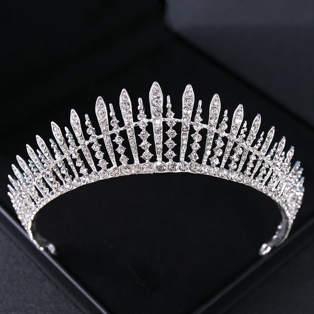 Gorgeous Silvery Crystal Bridal Tiara & Crown Headband - Perfect for Weddings, Parties & Proms!