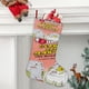 thumbnail image 2 of Calcetines de Navidad Jorge y Marta Lino Blanco 54cm x 38cm, 2 of 5