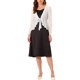 thumbnail image 2 of INSPIRE CHIC Bolero de Malla con Volantes de Manga Larga Casual para Mujer con Lazo XS Blanco, 2 of 6