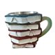 thumbnail image 5 of Taza Con Forma De Libros Apilados Pintados En 3D Para Amantes De La Literatura (9 X 9 X 12 Cm, 260 Ml), 5 of 5