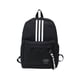 thumbnail image 1 of Canvas Backpack Striped Printed Schoolbag for Students Travel Clothes Storage Bag Portable Unisex Backpack Children School Bags, 1 of 3