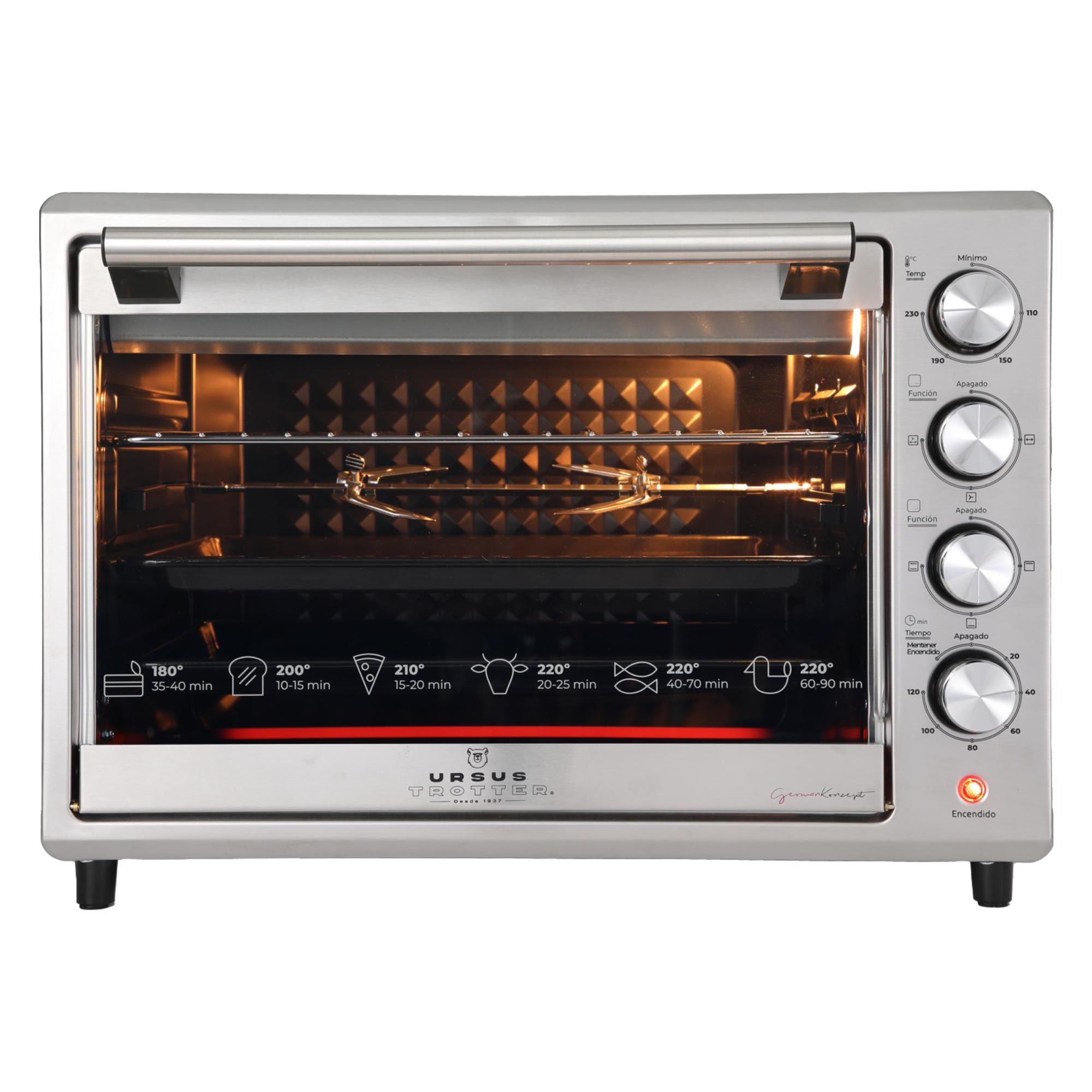 Ursus Trotter - Horno Eléctrico Ut-Backofen Pro-I 48 Litros Plateado