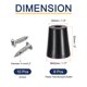 thumbnail image 2 of Uxcell 8 Pcs Topes de Goma Amortiguadores con Tornillos Negro 2"H x 1.7"D, 2 of 6