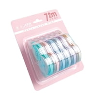 Ioensy - 6X Cinta Correctora Fácil De Usar Simple Total 72 Metros Para Correcciones Instantáneas Rosa