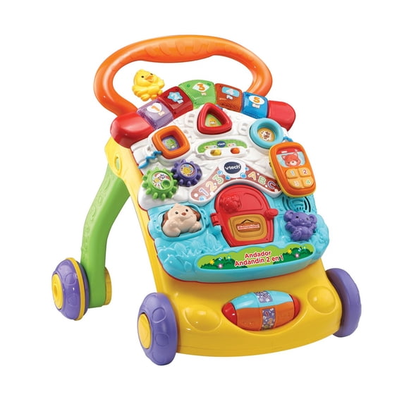 Andador VTECH 2 en 1 con luz para bebé