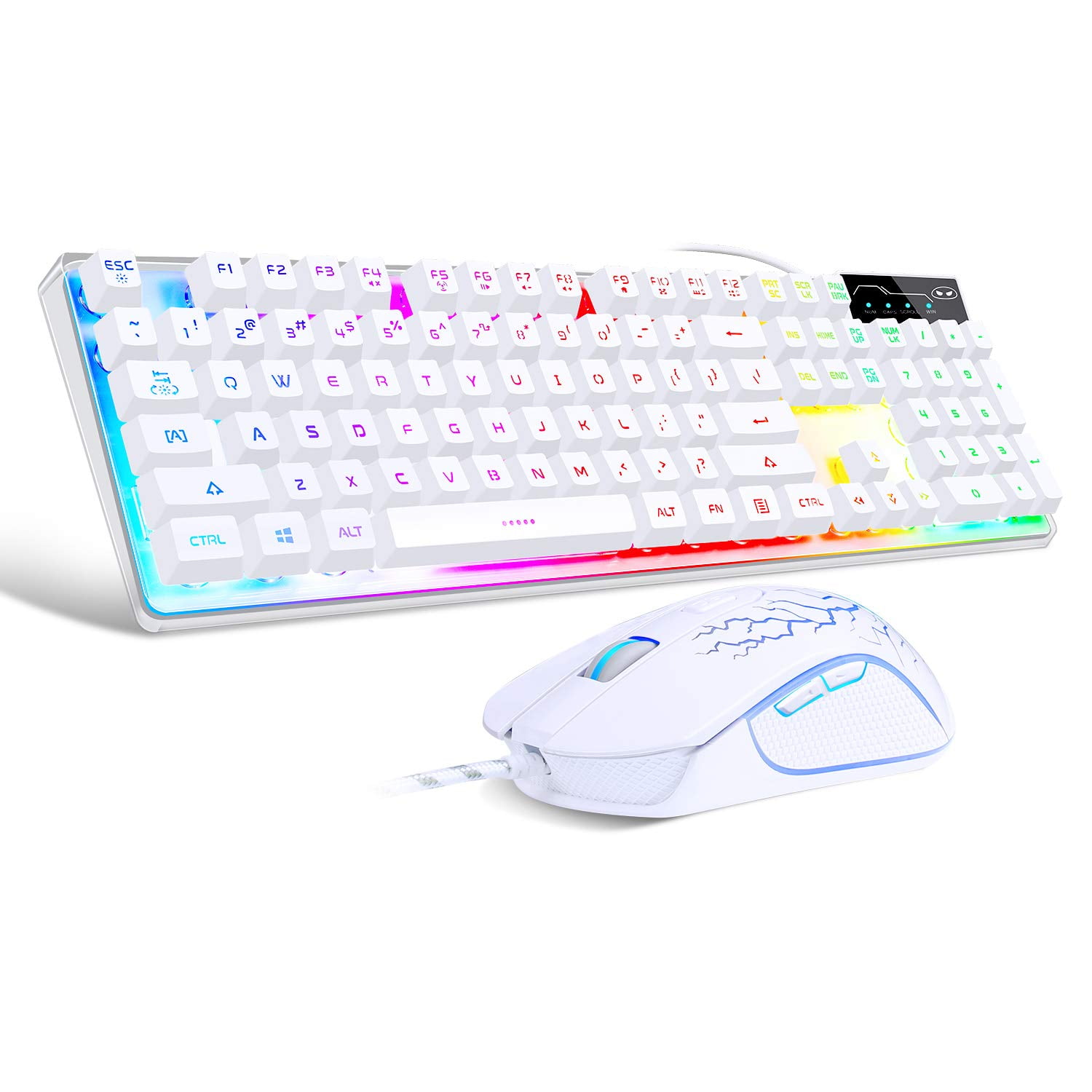 Combinación De Teclado Y Ratón Para Juegos Magegee K1 Rgb Con Retroiluminación Led