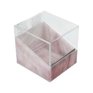 Ioensy - Cortador De Cinta De Pestañas A Prueba De Polvo, Máquina De Cinta De Escritorio Portátil Para Textura De Cinta De Proceso Rosa