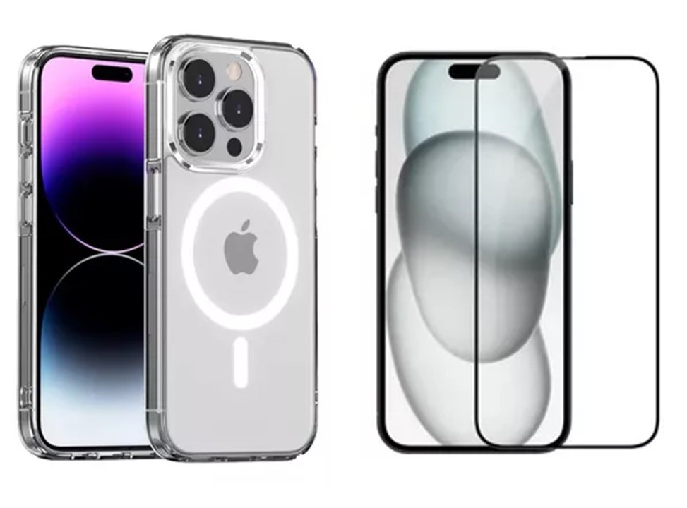 Genérico - Kit Carcasa + Mica Protectora Compatible Con Iphone 16 Pro