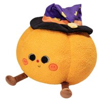 Bothyi - Cojín De Almohada De Halloween, Muñeco De Peluche 3D, Bonito Accesorio Festivo, Regalo Para Niños, Calabaza, 38 Cm X 38 Cm