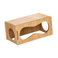 Magideal - Túnel De Hámster Tubería De Madera: Conejillos De Indias De Túneles De Túneles Divertidos Suministros Para Mascotas De Carreras Accesorios De Jaula De 22X11X10Cm