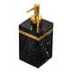 thumbnail image 3 of Dispensador De Jabón Con Textura De Mármol, Dispensador De Jabón Para Hotel, Baño, Cocina, 500ml, Negro, 3 of 5