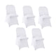 thumbnail image 3 of 5 Fundas Protectoras De Licra Para Sillas Plegables, Para Eventos Especiales, Bodas, Color Blanco., 3 of 5