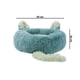 thumbnail image 3 of Cama Redonda Tipo Orejas Perros Y Gatos 50cm Antideslazante - Verde, 3 of 5