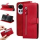 thumbnail image 1 of Funda con Cremallera para Huawei Nova 13 Pro, Carcasa Cartera de Cuero PU con Soporte y Tarjetero, 1 of 6