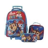Nickelodeon - Mochila Trolley +Lonchera+Estuche Paw Patrol Niños
