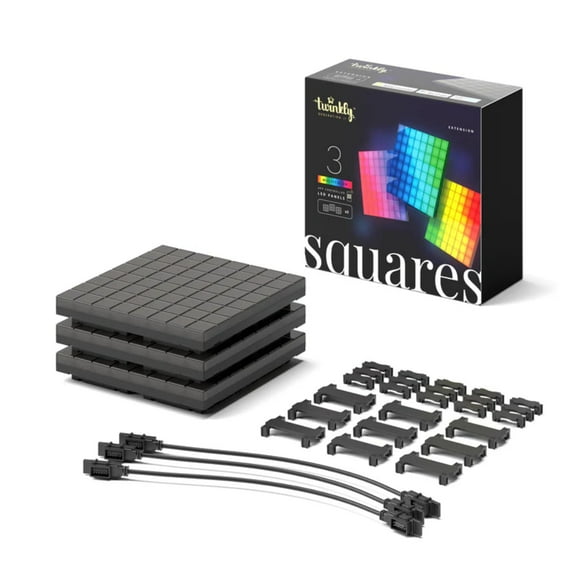 Twinkly Paneles De Extension X3 Led Rgb Squares Twq064Stw-03-Bad