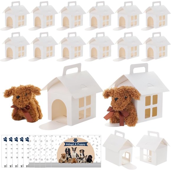 Cajas de recuerdos para fiesta LOVYNO 26 pzs forma casa de perro