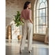 thumbnail image 5 of Pantalón Palazzo Mujer Vestir Tiro Alto con Dos Cinturones - OL416, 5 of 5