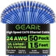 thumbnail image 1 of Cable Ethernet GEARit Cat6 Paquete de 50 Unidades de 46 cm RJ45 Azul, 1 of 8