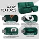 thumbnail image 4 of Funda Para Sofá De Dos Plazas Reclinable Color Verde Terciopelo, 4 of 6