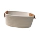 thumbnail image 2 of Cesta De Almacenamiento Tejida De Algodón Cesta De Picnic Liviana Para Frutas Aperitivos Jardín Blanco S, 2 of 5